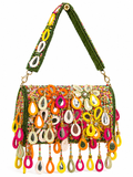 Wild Bloom Flap Bag in Green- NEW STYLE