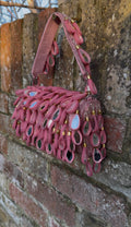 Bohemian Luxe Flap Bag: Pink Mirror Tassels