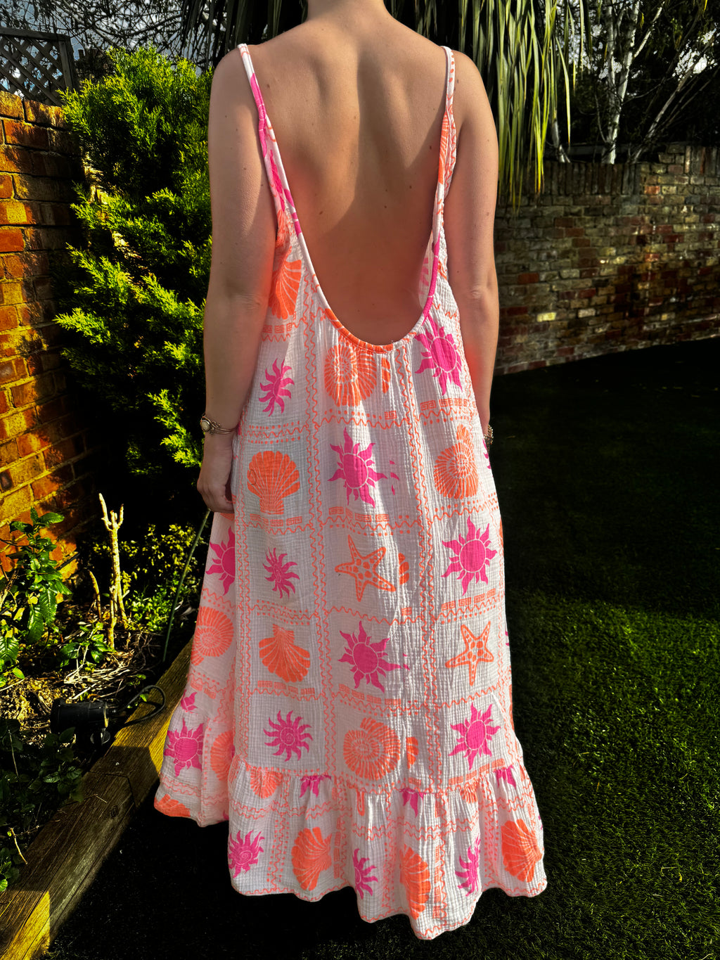 Shell and Sun Beach Cotton Maxi Dress