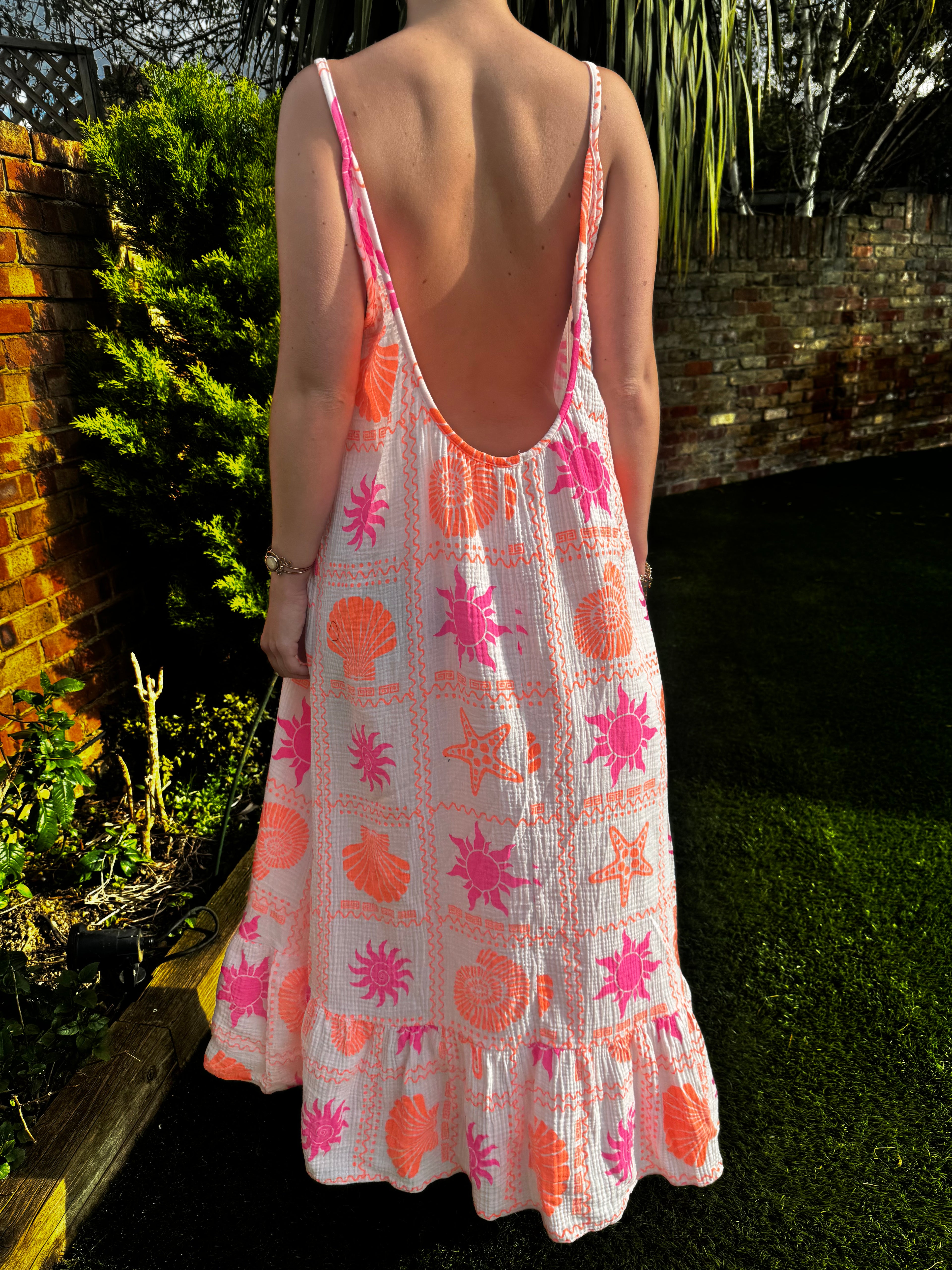 Shell and Sun Beach Cotton Maxi Dress