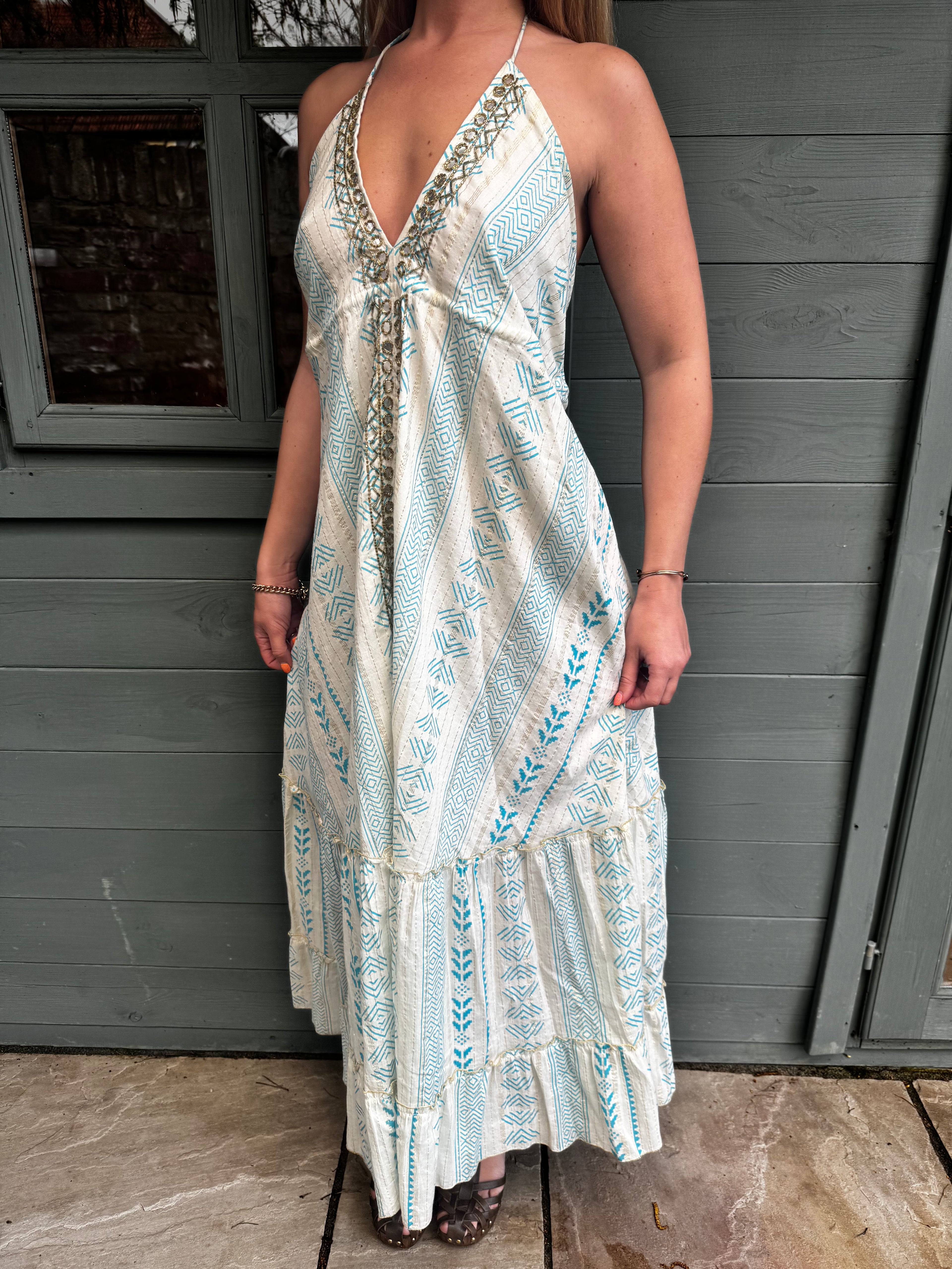 Boho Aztec Halter neck Dress