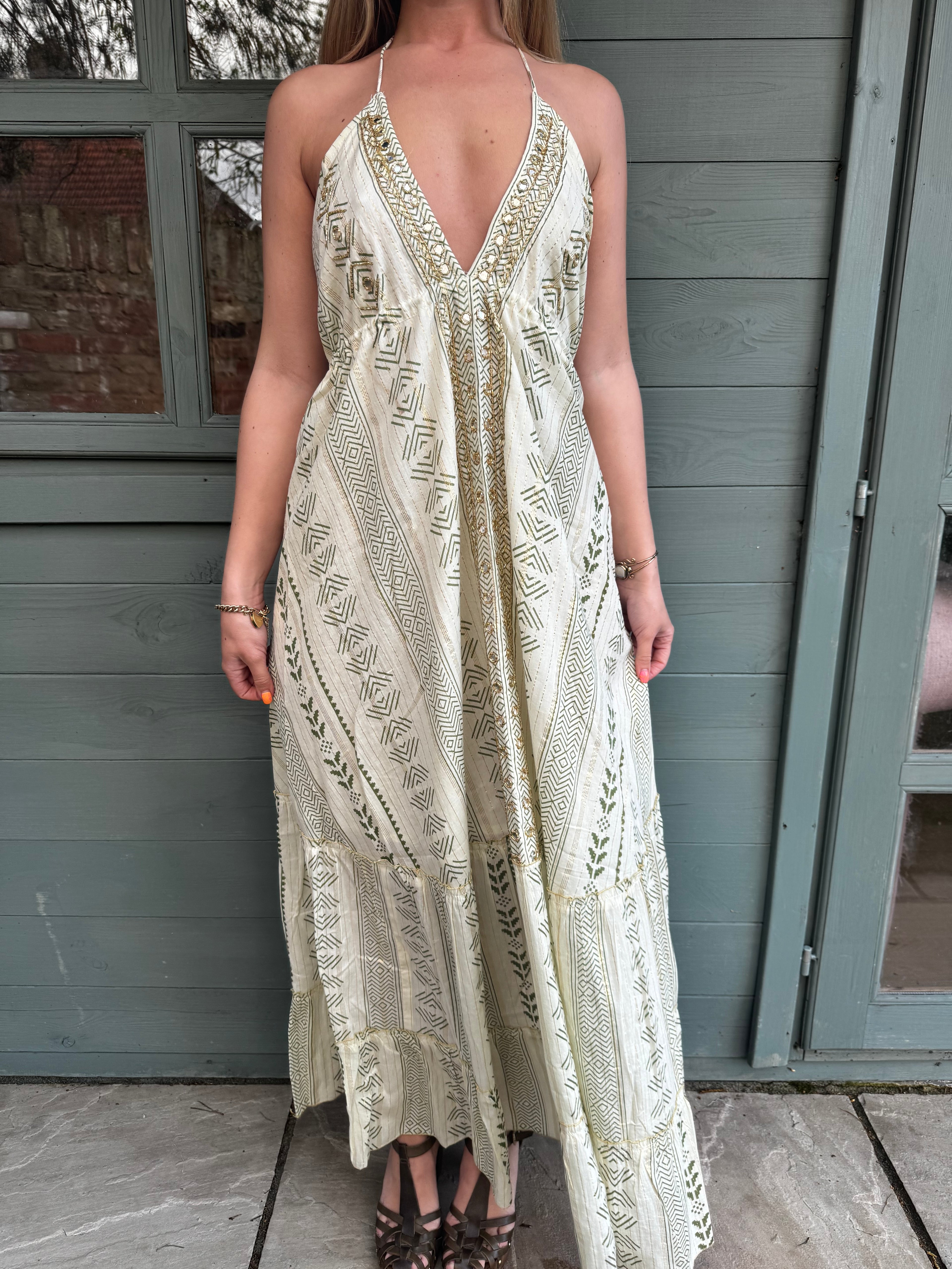 Boho Aztec Halter neck Dress