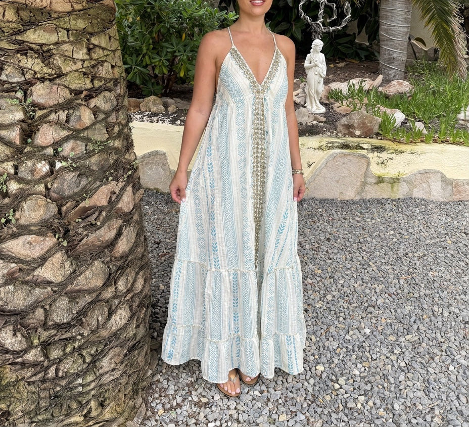 Boho Aztec Halter neck Dress