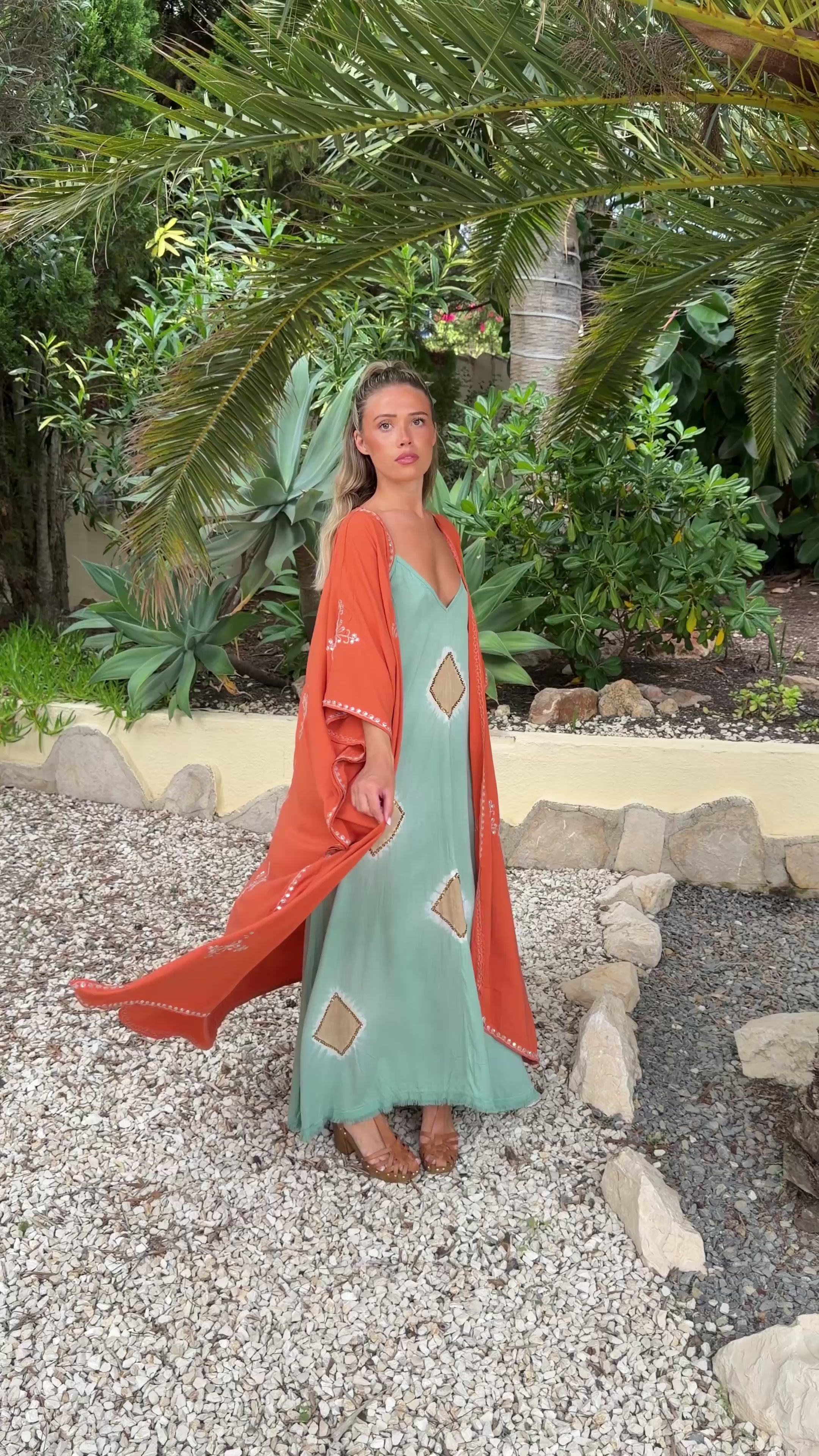 Terracotta Luxe Kimono