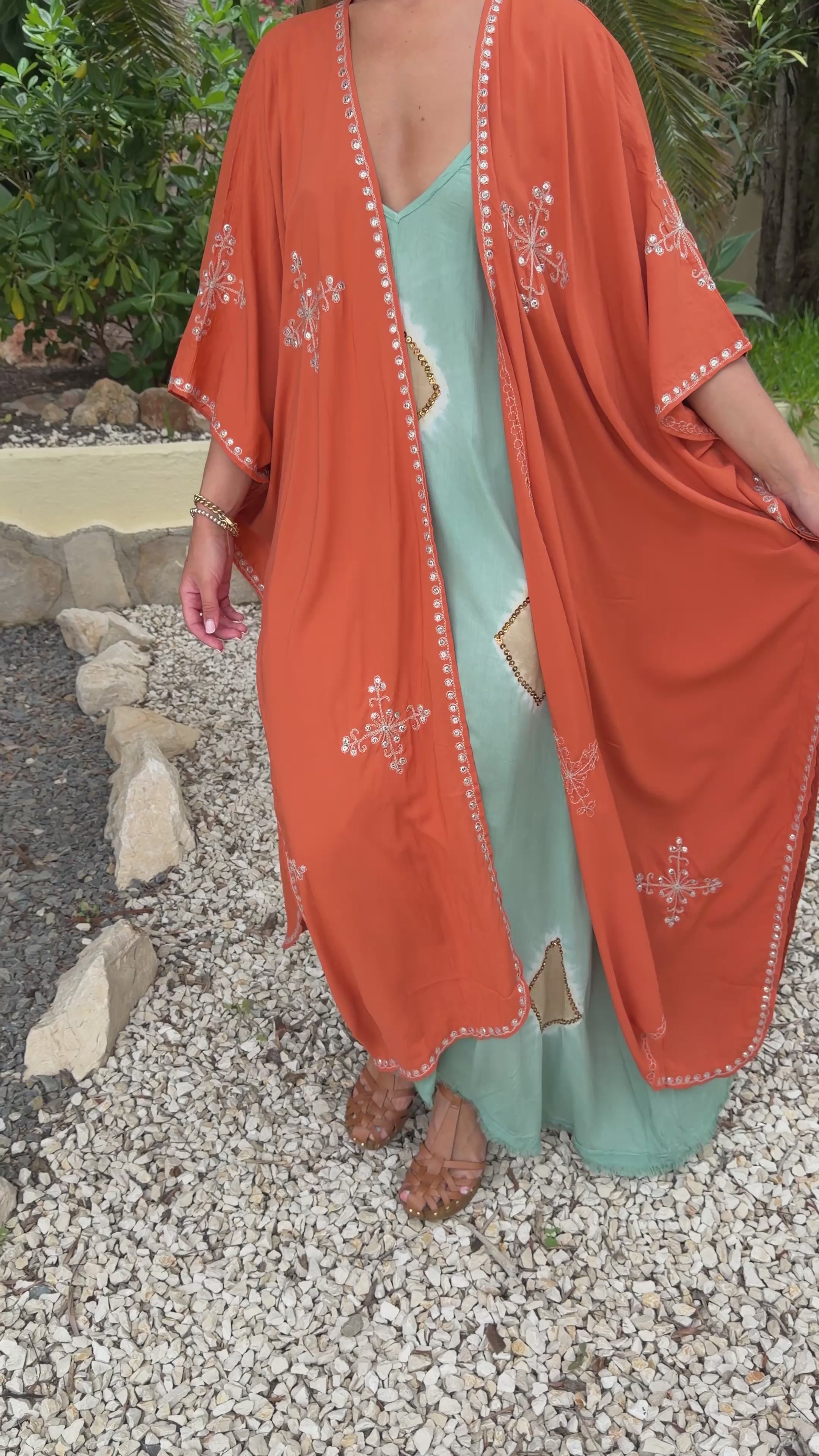 Terracotta Luxe Kimono