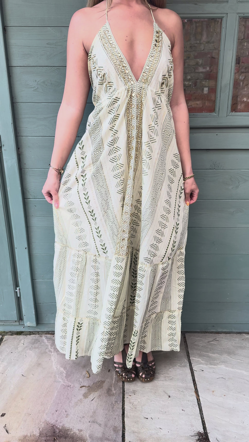 Boho Aztec Halter neck Dress